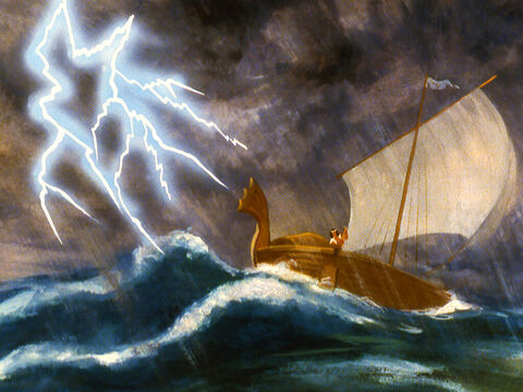 Bóg zesłał burzę, jakiej żeglarze nigdy wcześniej nie widzieli. – Slajd 15