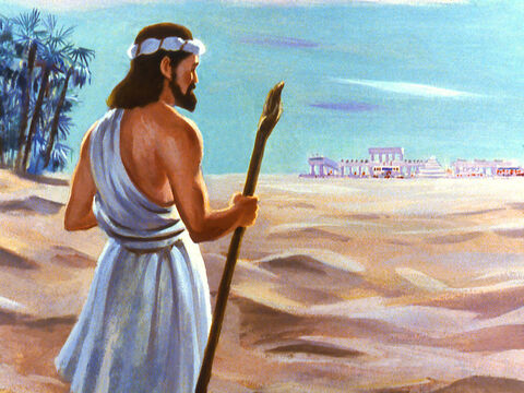 Bóg ponownie wezwał Jonasza, aby udał się do Niniwy. Tym razem Jonasz posłuchał. – Slajd 28