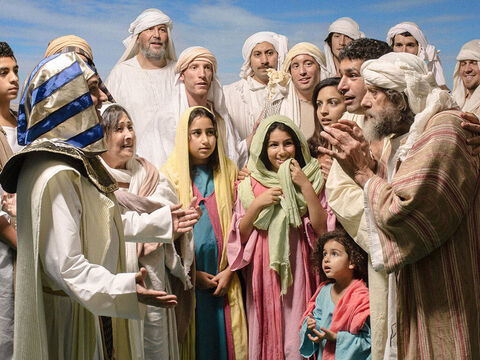 W końcu Józef spotkał się Jakubem. – Slajd 14
