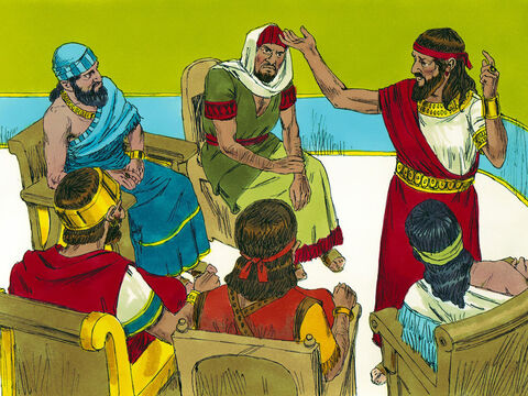 Przywódcy ludów zamieszkujących Kanaan przerazili się, kiedy usłyszeli, że Gibeonci zawarli przymierz z Izraelitami. – Slajd 2