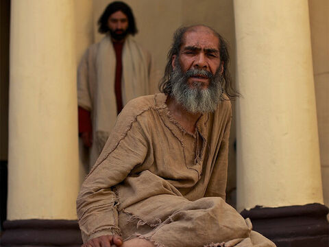 Gdy Jezus go zobaczył i poznał, że już od wielu lat czeka na uzdrowienie, zapytał: „Czy chcesz być zdrowy?”. – Slajd 5