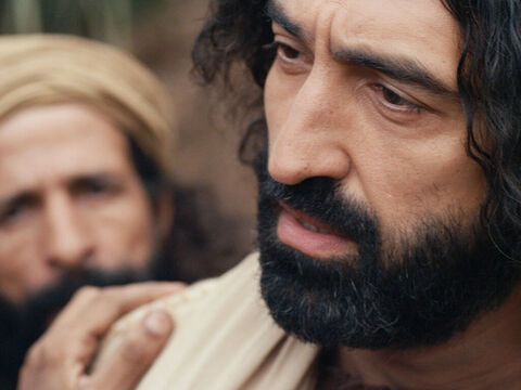 W okolicach Jerycha Jezus uzdrawia Bartymeusza, niewidomego żebraka. (Marka 10:46-52, Łukasza 18:35-43) – Slajd 8
