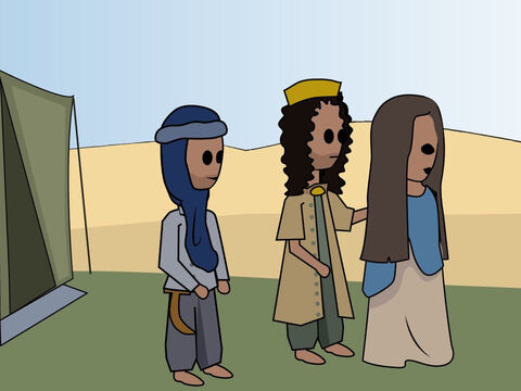 Rodzaju 20<br/>Abraham kłamie na temat Sary, a Abimelech bierze ją za żonę. Bóg jednak natychmiast interweniuje, aby to powstrzymać i przywrócić Sarę Abrahamowi. – Slajd 11