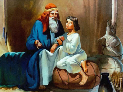Jako dziecko Józef kochał swojego ojca i nauczył się być mu posłusznym. – Slajd 38
