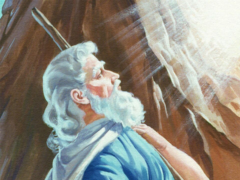 Gdy Mojżesz słuchał, Bóg powiedział: „Oto, co masz powiedzieć ludowi izraelskiemu. Widzieliście na własne oczy, jak wyprowadziłem was z ziemi egipskiej i co uczyniłem Egipcjanom, gdy próbowali wziąć was z powrotem do niewoli”. – Slajd 8