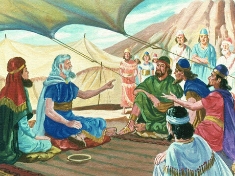 Wtedy Mojżesz przekazał im, że Bóg powiedział, iż za trzy dni zejdzie na górę Synaj i usłyszą Jego mowę. Musieli się przygotować na to wielkie wydarzenie, więc zaczęli działać. – Slajd 11