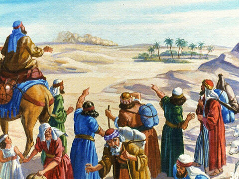 Wzbijali przy tym tumany kurzu i kiedy Izraelici zobaczyli chmurę pyłu w oddali, od razu wiedzieli, co to oznacza – Egipcjanie nadciągali po nich. – Slajd 26