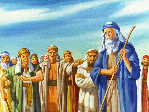 Izraelici bali się i byli źli na Mojżesza z powodu tego, że wyprowadził ich na pustynię. Zapomnieli, że Bóg był z nimi. – Slajd 27