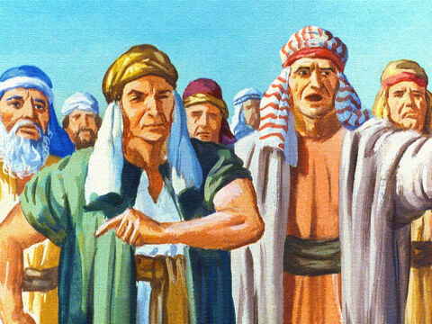 Wołali do Mojżesza, że woleliby pozostać w Egipcie jako niewolnicy, niż zostać zabici na pustyni przez armię egipską. – Slajd 28