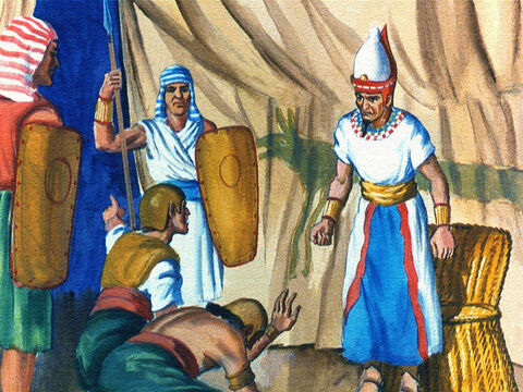 Powiedziano faraonowi, że jakimś cudem Izraelici uciekają, więc wydał rozkaz, by ich natychmiast ścigać. – Slajd 38