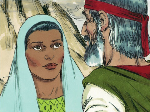 Mojżesz ożenił się z kobietą z Kusz (obecnie Etiopia). Siostra Mojżesza, Miriam i jego brat Aaron, najwyższy kapłan, nie byli z tego zadowoleni i zaczęli się wypowiadać przeciwko Mojżeszowi. – Slajd 1