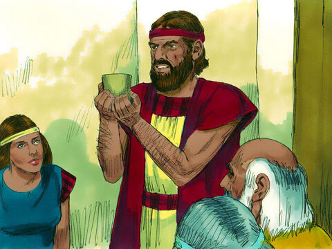 Mojżesz polecił również, aby kolację paschalną spożywać uroczyście każdego roku. A kiedy dzieci zapytają, jakie ona ma znaczenie, to należy im opowiedzieć, jak Bóg oszczędził domy izraelskie i wyprowadził Swój naród z niewoli. – Slajd 17