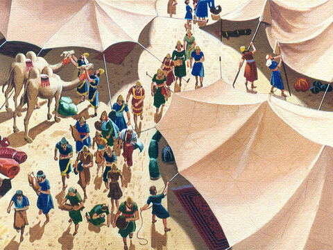 Kiedy przybyli do Kadesz na pustyni Paran, rozbili namioty. Potem zrobili coś, co kosztowało ich 40 lat zwłoki i wędrówki po pustyni. – Slajd 3