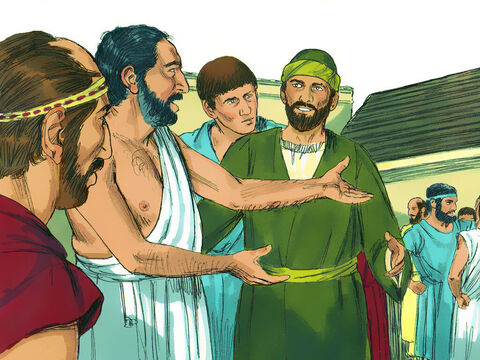 Paweł chodził do synagogi, aby rozmawiać z Żydami oraz z poganami bojącymi się Boga. Codziennie też dyskutował na rynku z ludźmi, których tam spotykał. Ateńczycy chętnie spędzali czas dyskutując o pojawiających się nowych ideach. – Slajd 3
