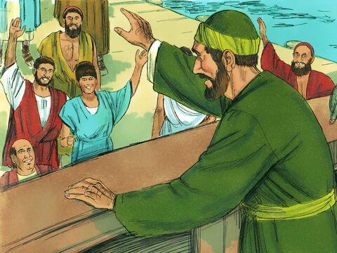 Potem Paweł wsiadł na statek, a w Efezie pozostali Akwila i Pryscylla. – Slajd 4