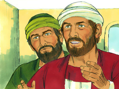 Wtedy wszyscy zamilkli i słuchali opowiadania Barnaby i Pawła o cudach, jakich Bóg dokonał przez nich wśród pogan. – Slajd 8