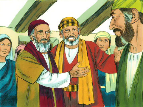 W Cezarei Paweł zatrzymał się w domu ewangelisty Filipa, jednego z siedmiu diakonów, którzy zostali wybrani, aby usługiwać przy stołach. Miał on cztery niezamężne córki, które posiadały dar prorokowania. – Slajd 7