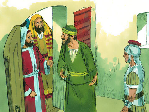 W Puteoli Paweł spotkał kilku chrześcijan, którzy zaprosili go do siebie na cały tydzień. – Slajd 7