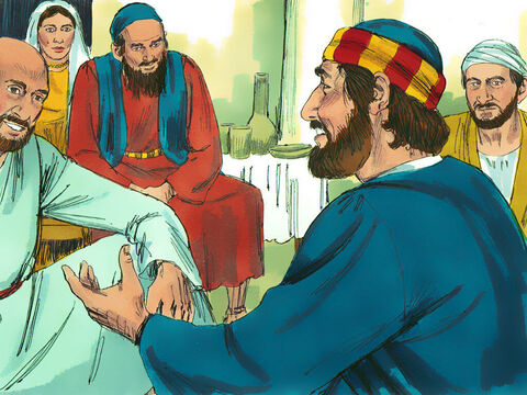 Spotkał się z wierzącymi w Chrystusa w Liddzie, aby ich zachęcić. – Slajd 3