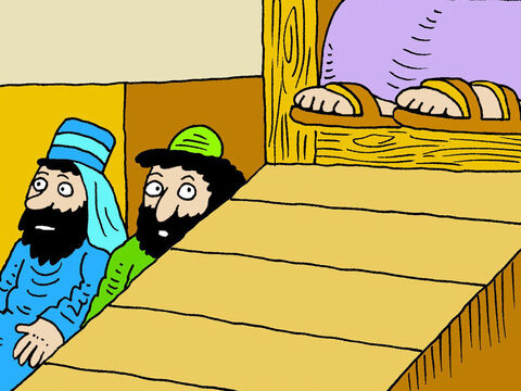 Jezus wtedy powiedział: 'Oni mają najważniejsze miejsca w synagogach ... – Slajd 3