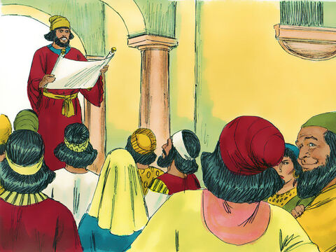 Kiedy dekret został odczytany, naczelnicy wielu rodów pochodzących z plemienia Judy i Beniamina, kapłani oraz Lewici rozpoczęli przygotowania do powrotu do Jerozolimy. – Slajd 6