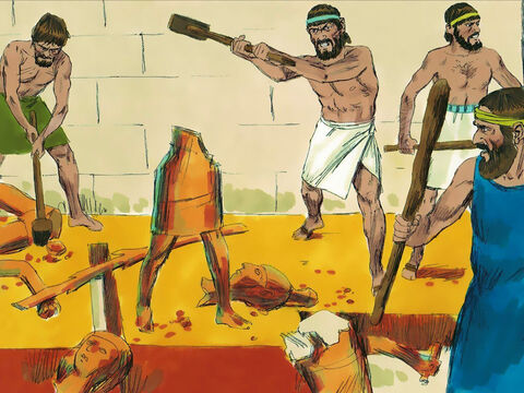 Zniszczyli posągi Baala i Aszery. – Slajd 13