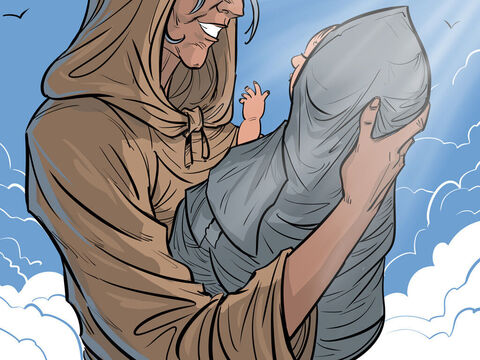 Bóg dotrzymał obietnicy danej Abrahamowi. Sara urodziła syna, którego nazwano Izaak (Rodzaju 21). – Slajd 3