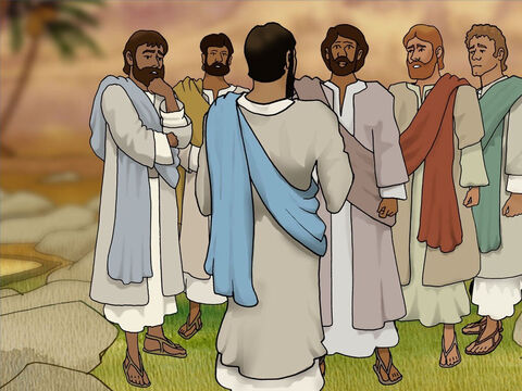 Po dwóch dniach powiedział swoim uczniom: „Chodźmy do Judei”. Uczniowie wiedzieli, że pójście do Judei, aby pomóc Łazarzowi, jest bardzo niebezpieczne. Zdawali sobie sprawę z tego, że wrogowie czekali w Jerozolimie, aby zabić Jezusa. – Slajd 6