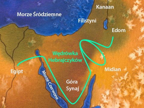 Następnie wyruszyli spod góry Hor drogą nad Morzem Czerwonym, aby ominąć ziemię Edomu, a lud stał się niecierpliwy z powodu podróży. (Liczb 21:4) – Slajd 2