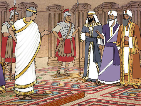 Gdy Jezus narodził się w Betlejem w Judei za panowania króla Heroda, oto mędrcy ze Wschodu przybyli do Jerozolimy, mówiąc: „Gdzie jest ten, który narodził się jako król Żydowski? Widzieliśmy bowiem Jego gwiazdę na Wschodzie i przybyliśmy, aby Mu oddać pokłon”. (por. Mateusza 2:1–2) – Slajd 1