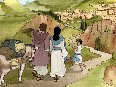 Gdy jednak usłyszał, że Archelaus rządzi Judeą zamiast swojego ojca Heroda, obawiał się tam udać. Po otrzymaniu ostrzeżenia od Boga we śnie, wyruszył do Galilei i osiadł w mieście zwanym Nazaret. (Mateusza 2:22–23a) – Slajd 13