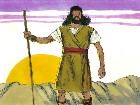 Jan zaś rósł, rozwijał się też duchowo i przebywał na pustyni aż do chwili rozpoczęcia swej publicznej działalności w Izraelu. – Slajd 10